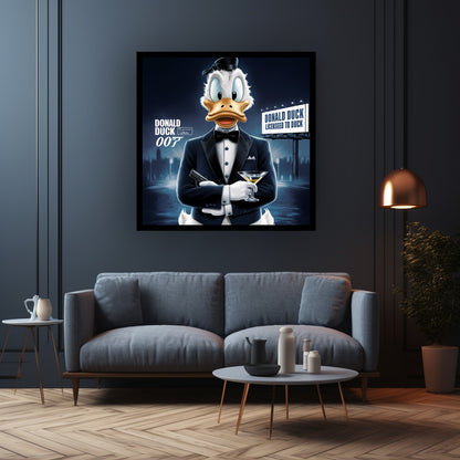 Scrooge Bond 007 - Canvas wall art