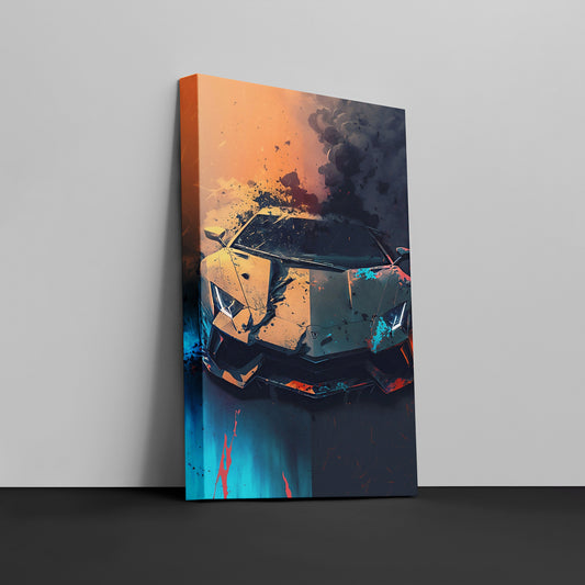 Lambo abstract - Canvas wall art