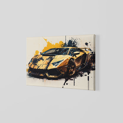 Lambo splash - Canvas wall art