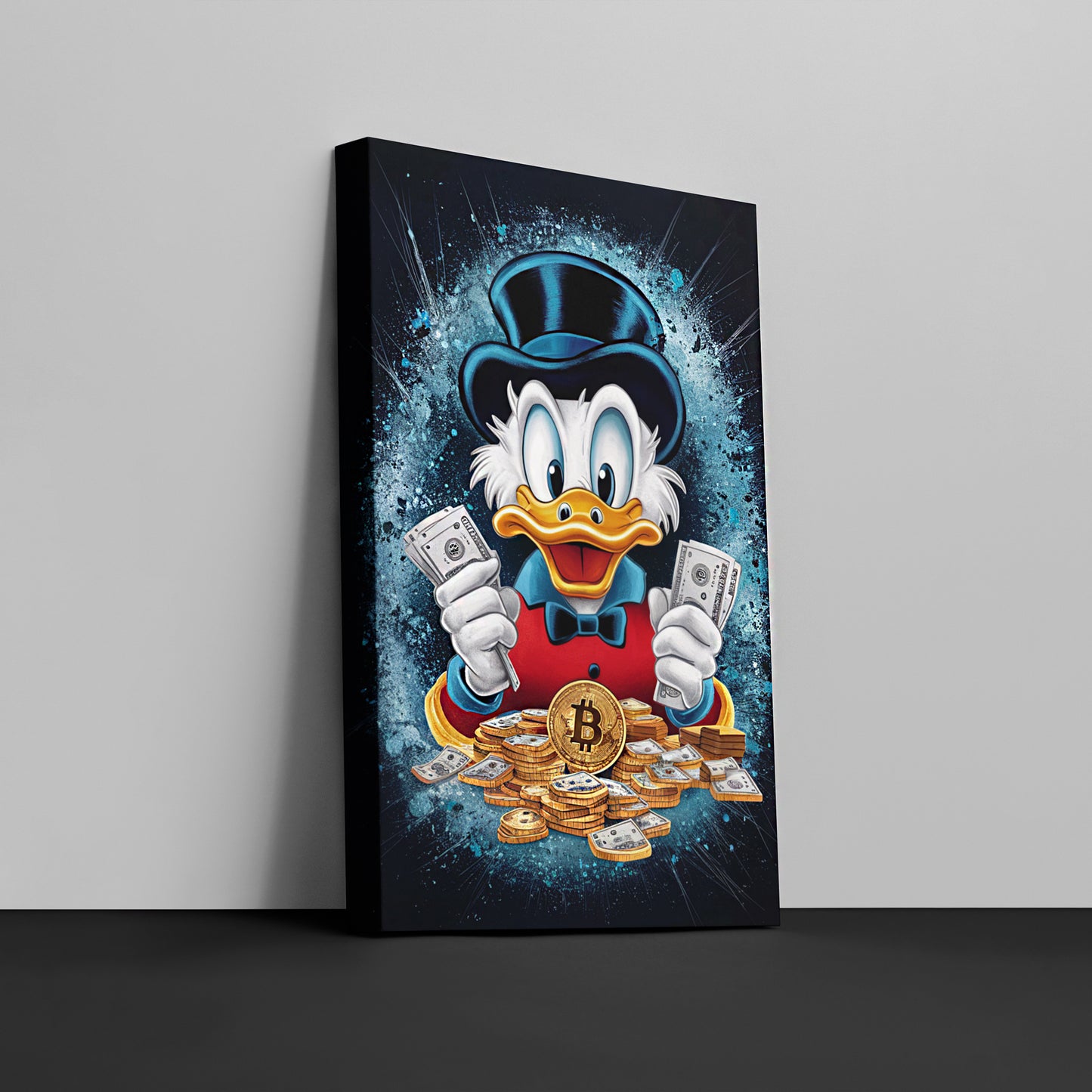 Scrooge Bitcoin - Canvas wall art