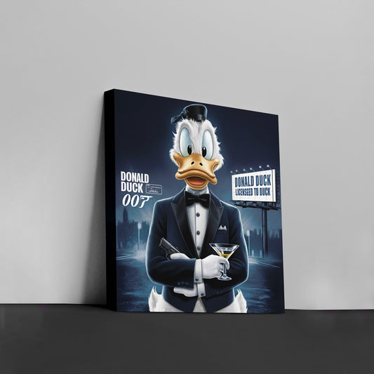 Scrooge Bond 007 - Canvas wall art