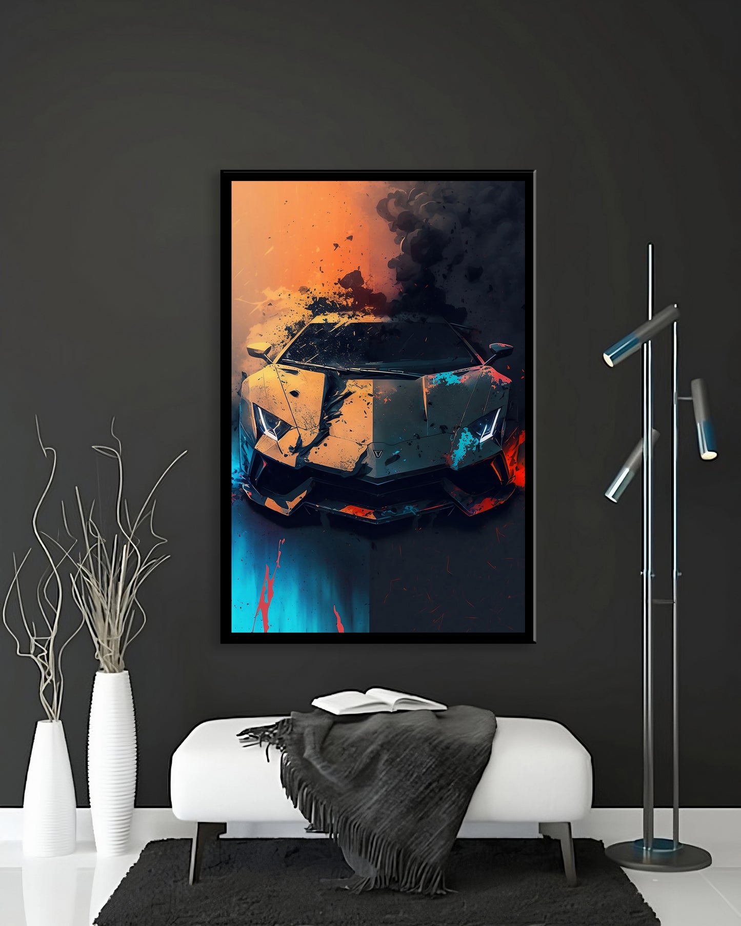 Lambo abstract - Canvas wall art