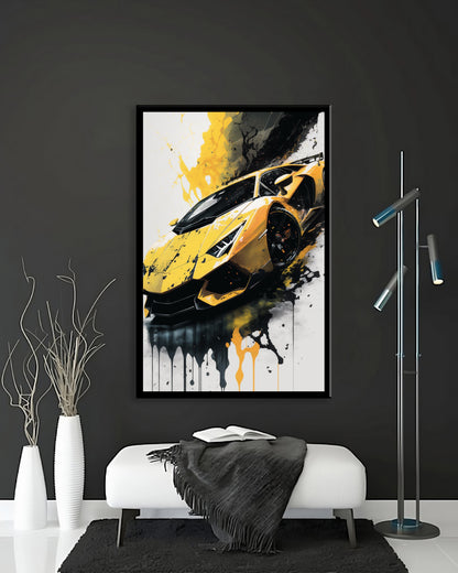 Splash Aventador - Canvas wall art