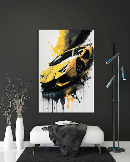 Splash Aventador - Canvas wall art