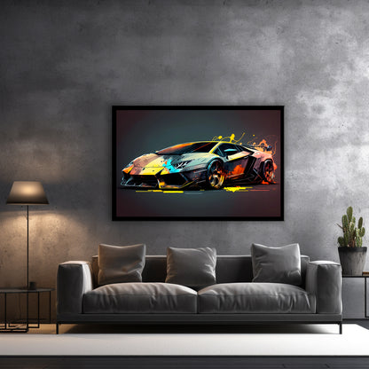 Splash Lamborghini Avent - Canvas wall art