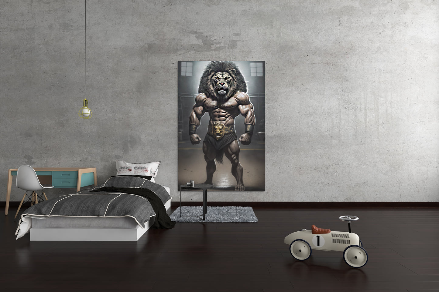 Lion Champ - Canvas wall art