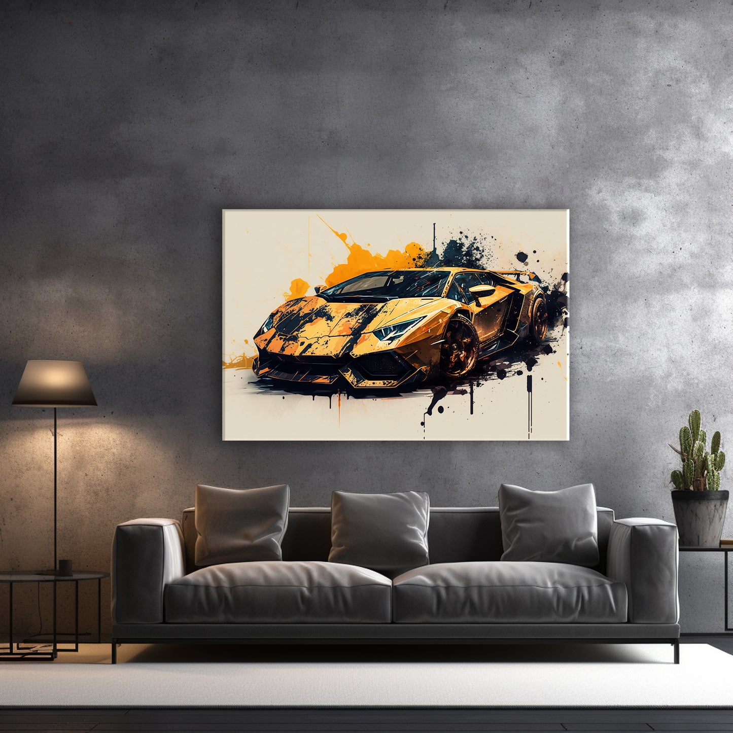 Lambo splash - Canvas wall art