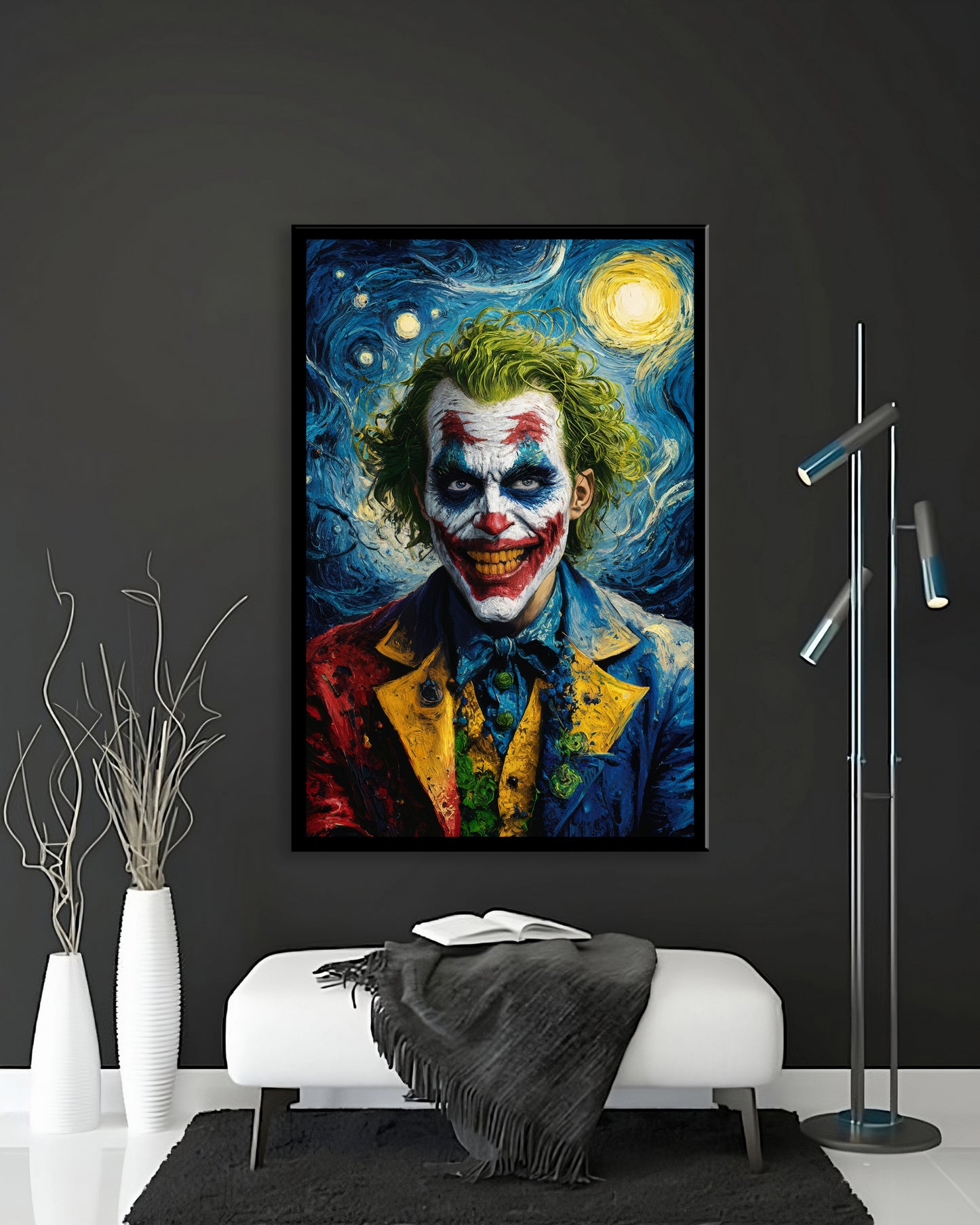 Joker Van Gogh style - Canvas wall art