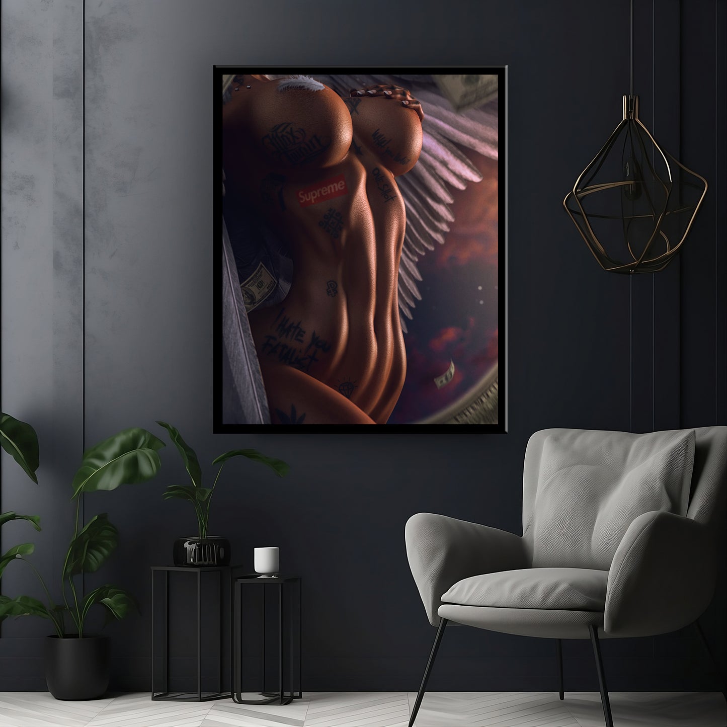 Wow body - Canvas wall art