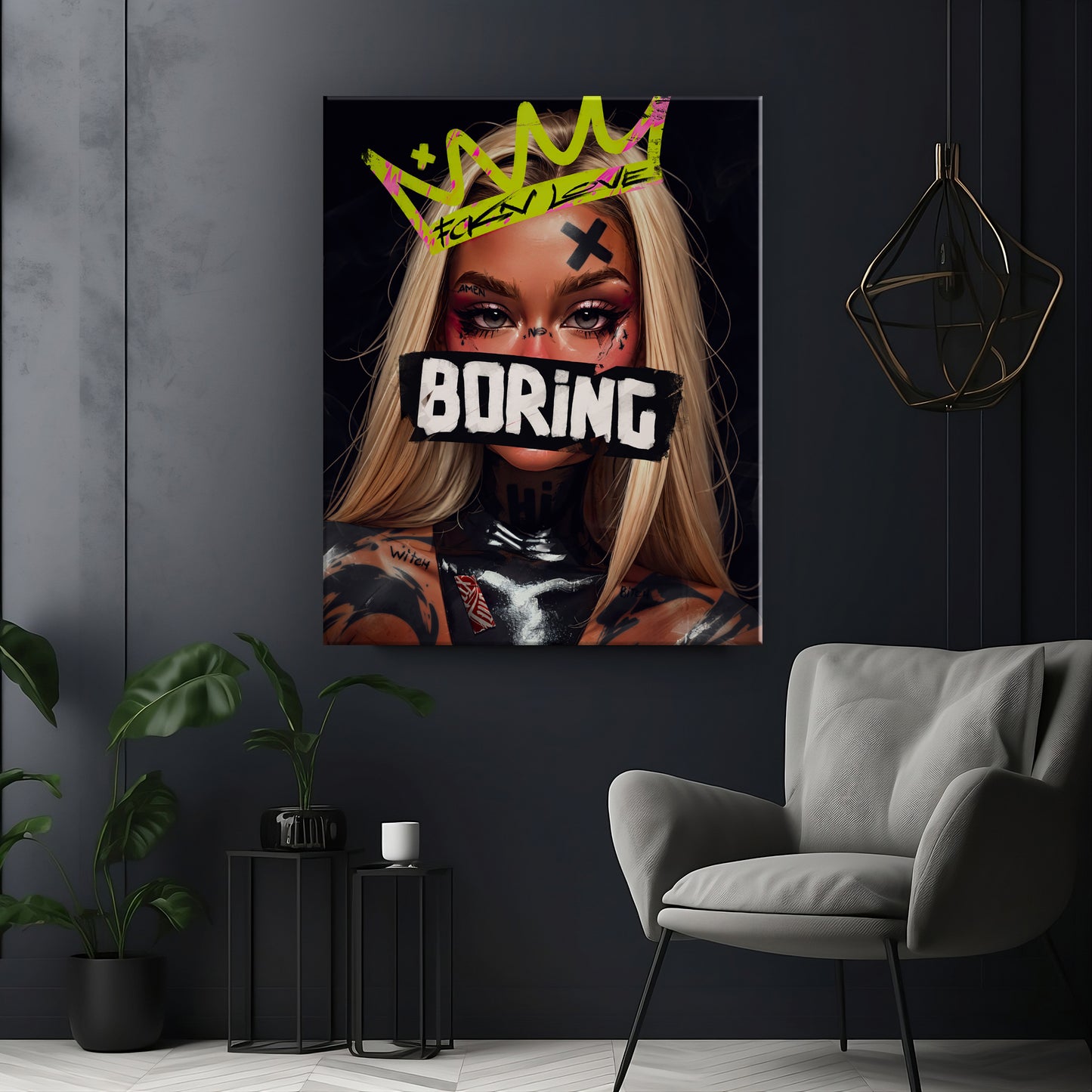 Boring - Canvas wall art