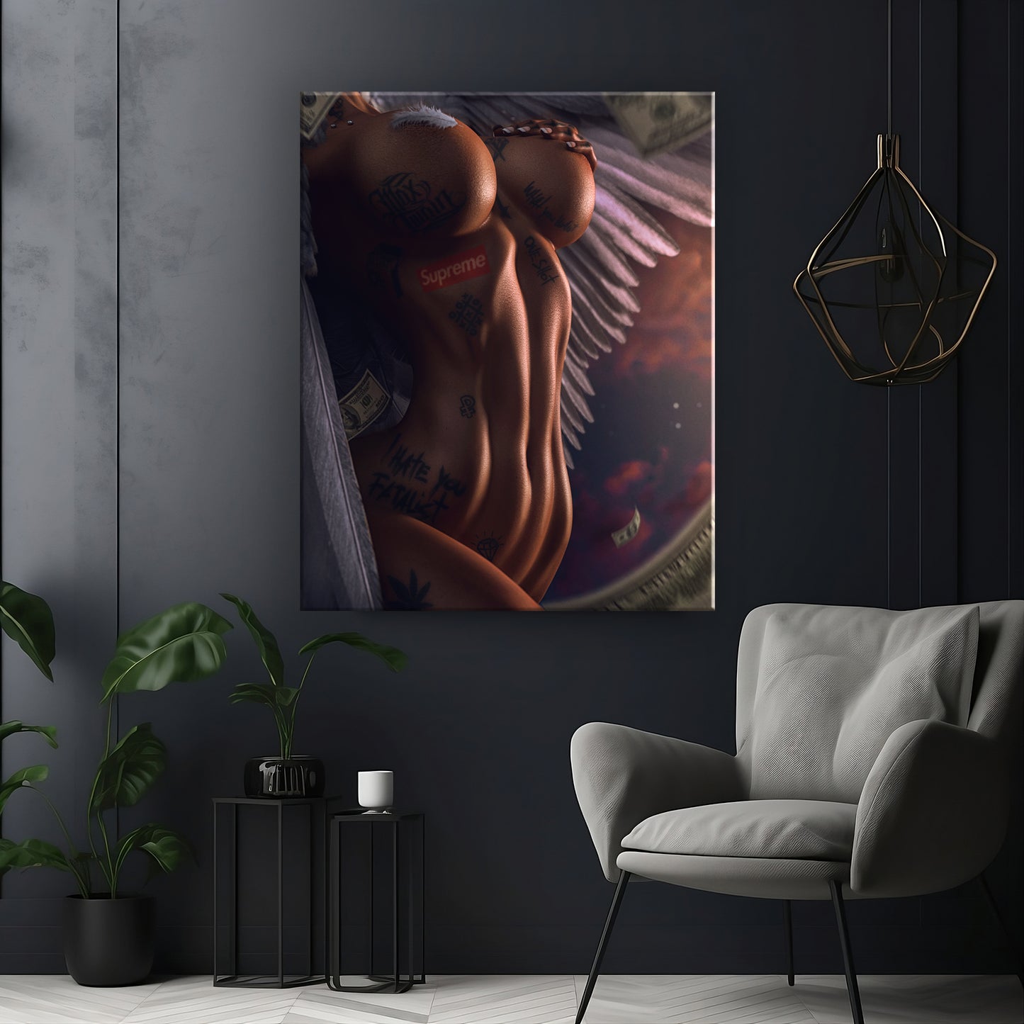 Wow body - Canvas wall art