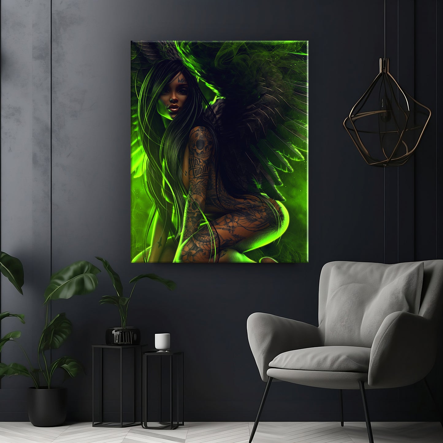 Green "Angel" - Canvas wall art