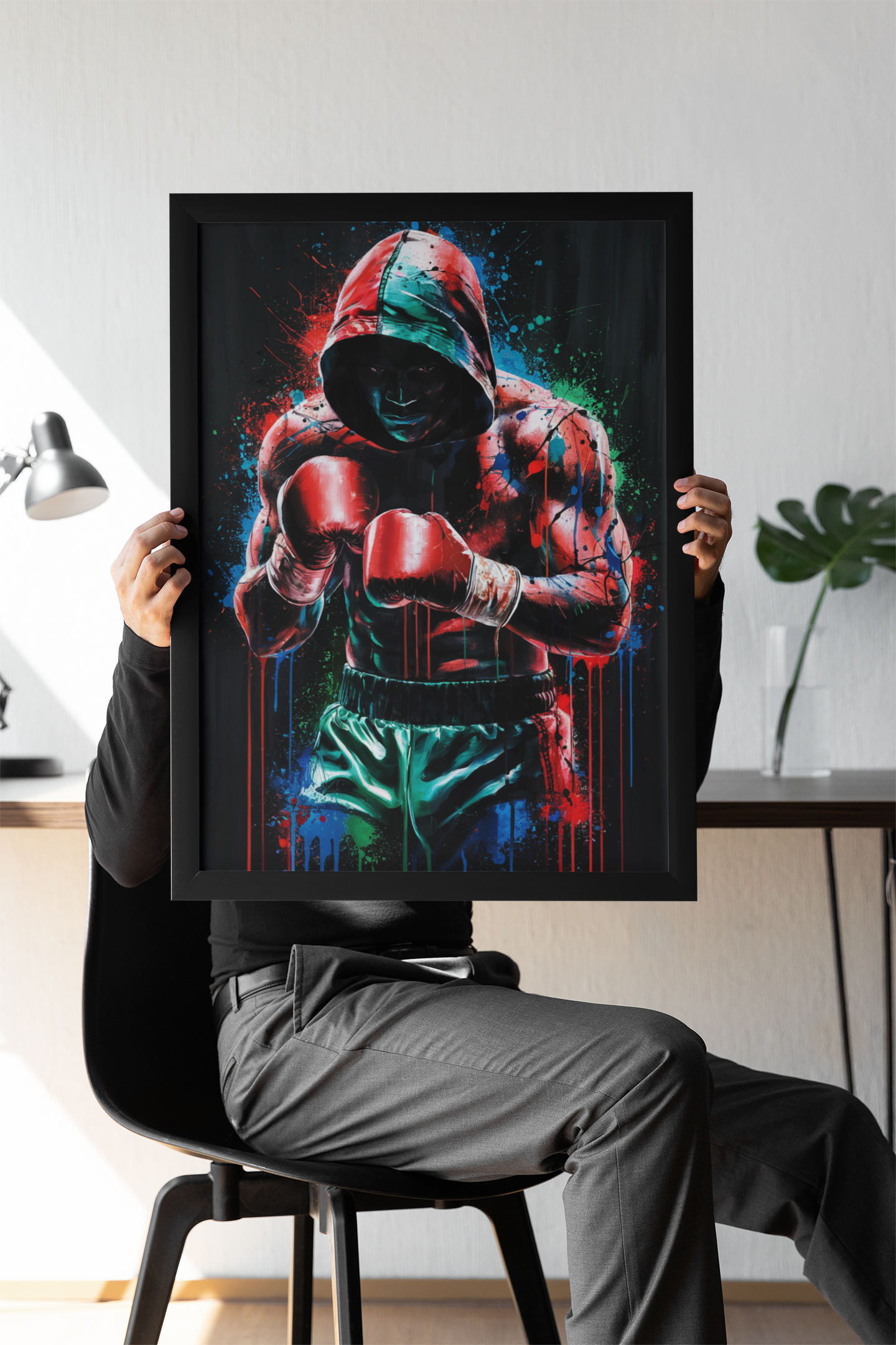 Boxer splash - Canvas wall art