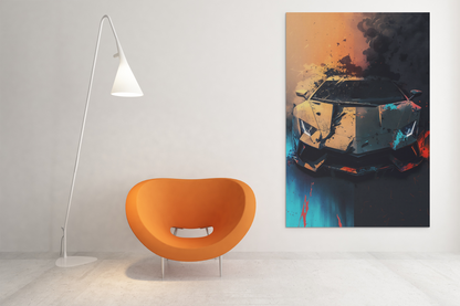 Lambo abstract - Canvas wall art