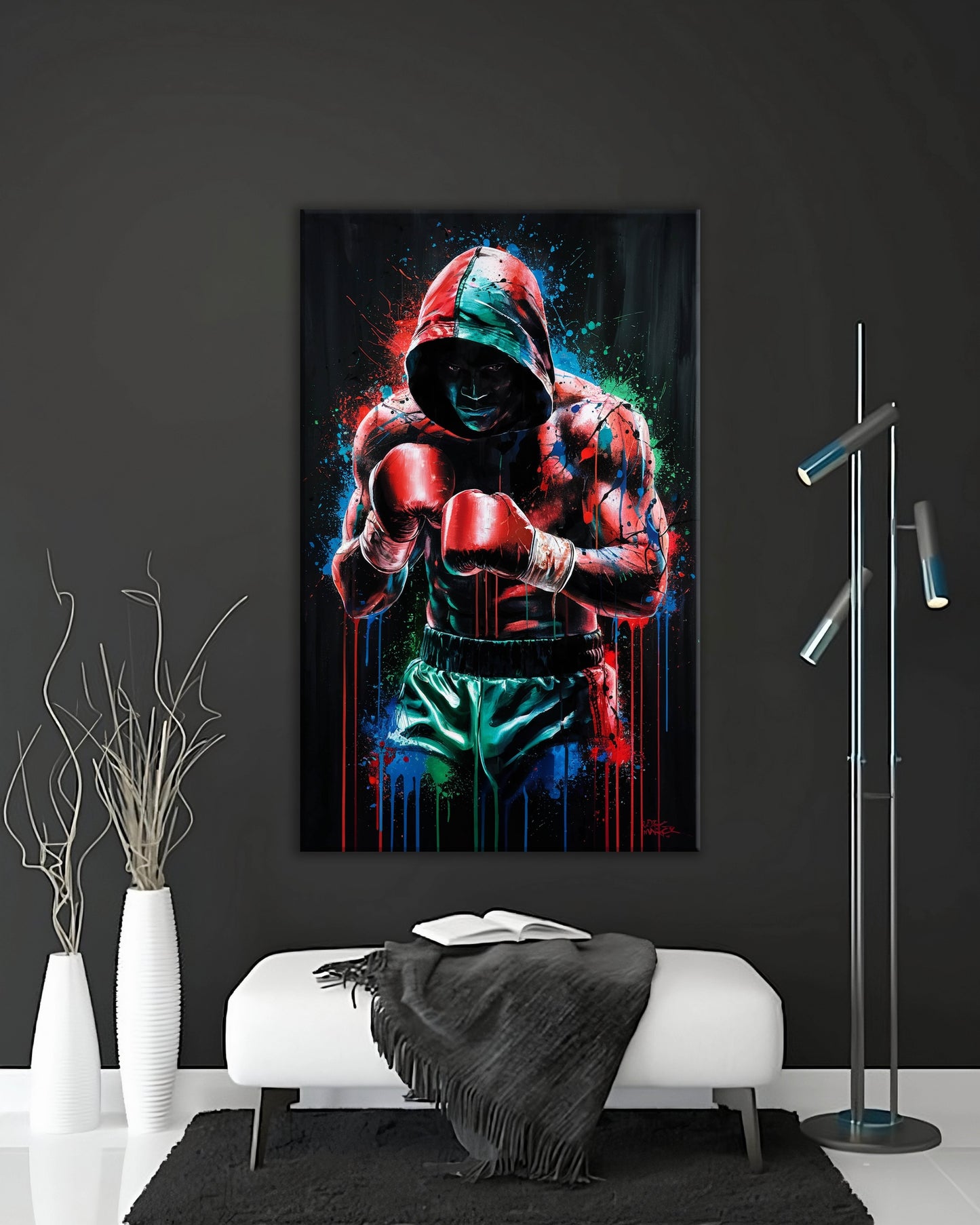 Boxer splash - Canvas wall art