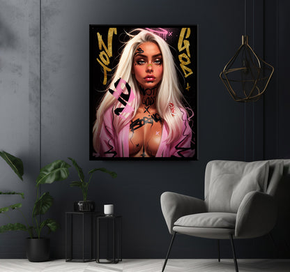 Blondy girl - Canvas wall art