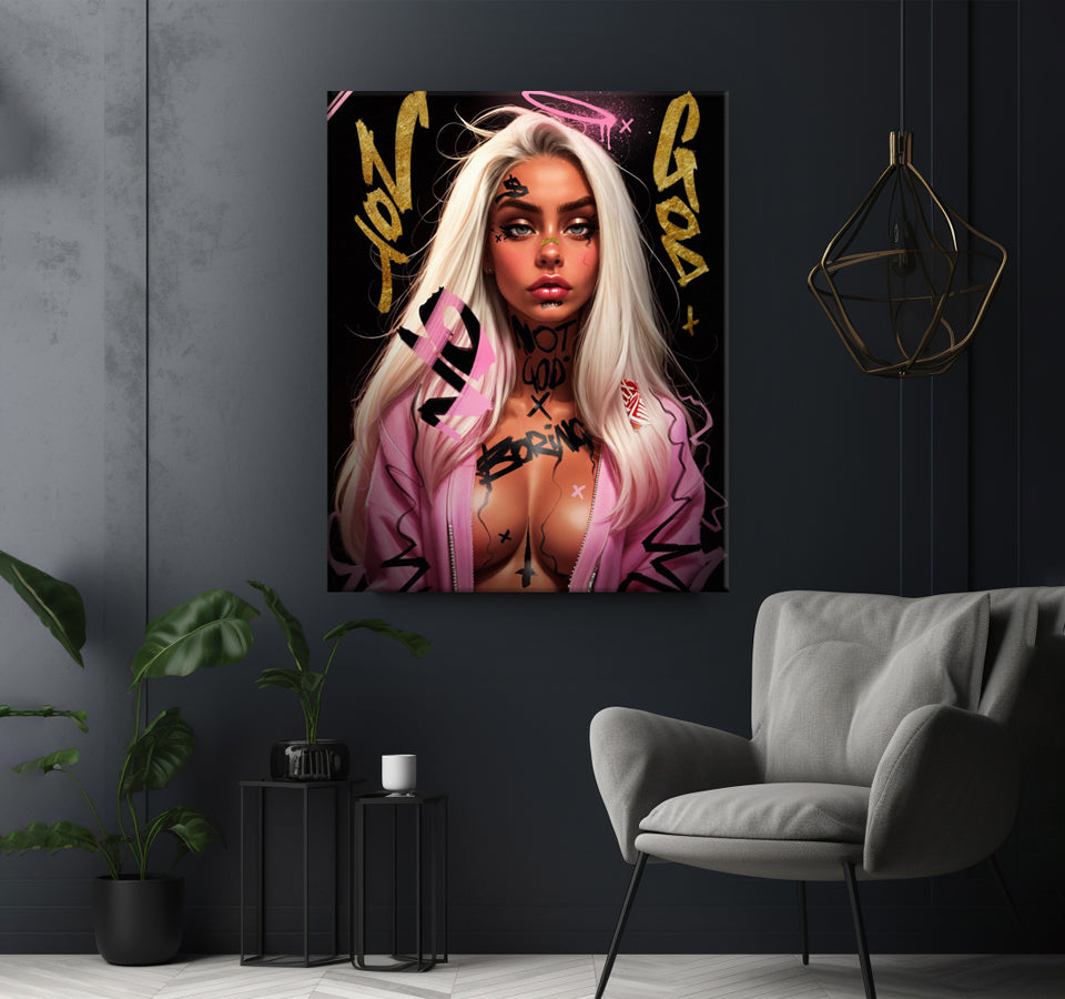 Blondy girl - Canvas wall art